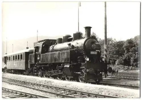 Fotografie Eisenbahn CSD - Ceskoslovenské státní dráhy, Personenzug mit Lokomotive, Dampflok Nr. 354.1217