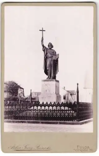 Fotografie Georg Reinecke, Fulda, Petersgasse 150, Ansicht Fulda, das Bonifatiusdenkmal auf dem Bonifatiusplatz