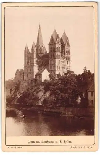 Fotografie J. Fassbender, Limburg / Lahn, Ansicht Limburg a.d. Lahn, Blick nach dem Dom, 1893