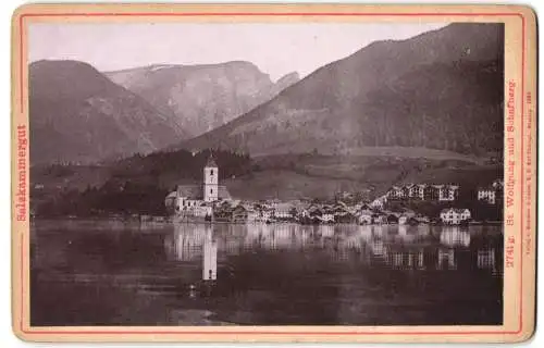 Fotografie Römmler & Jonas, Dresden, Ansicht St. Wolfgang, Blick zum Ort mit Schafberg