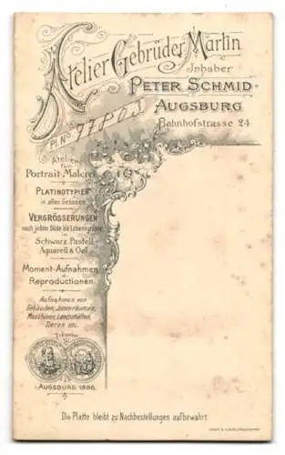 Fotografie Atelier Gebrüder Martin, Augsburg, Bahnhofstrasse 24, Vier Jungen in eleganter Garderobe