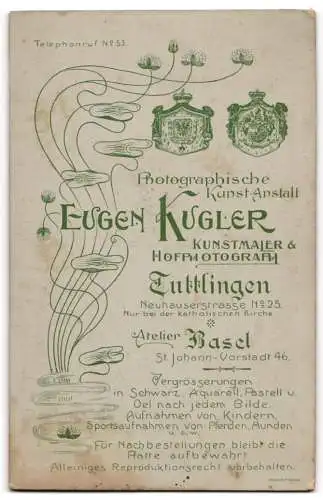 Fotografie Eugen Kugler, Tuttlingen, Neuhauserstrasse 25, Porträt eines Paares