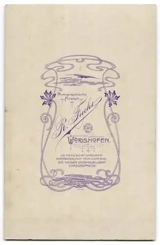 Fotografie R. Fuchs, Wörishofen, Porträt eines Paares