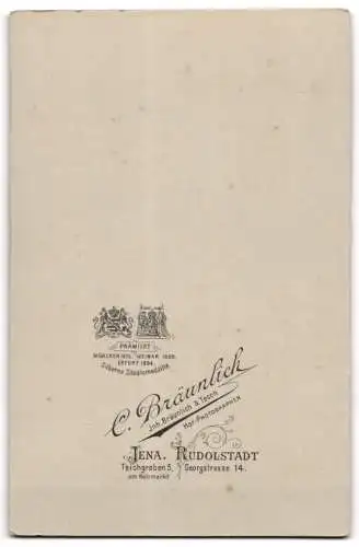 Fotografie C. Bräunlich, Jena, Teichgraben 5, Zwei Kinder in feiner Kleidung
