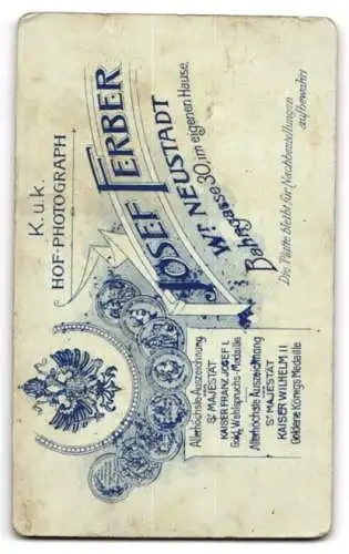 Fotografie Josef Ferber, Wiener Neustadt, Bahngasse 30, Porträt eines jungen Mannes