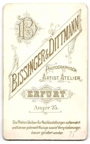 Fotografie Bissinger & Dittmann, Erfurt, Anger 25, Porträt zweier junger Damen