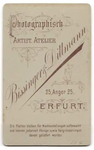 Fotografie Bissinger & Dittmann, Erfurt, Anger 25, Porträt einer jungen Frau