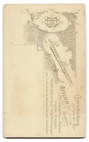 Fotografie Bruno Brügner, Charlottenburg, Berlinerstr. 126, Porträt eines Herrn mit Schnurrbart