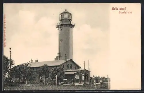 AK Brüsterort, Blick auf den Leuchtturm