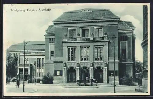 AK Königsberg, Partie an der Stadthalle