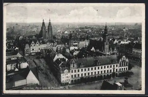 AK Breslau, Blick vom St.Elisabethturm