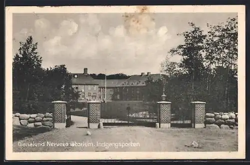 AK Dianalund, Nervesanatorium, Indgangsporten