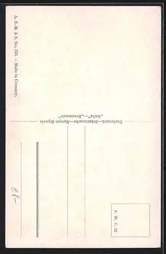 Künstler-AK O.F. Berg: Trautes Heim, junge Frau bei der Handarbeit in der Stube, Heimarbeit