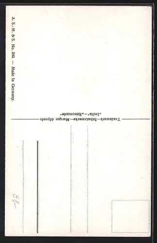 Ölgemälde-Imitations-AK Imita / A.S.-M. Leipzig Nr. 593: Frau zieht ihre Haube auf