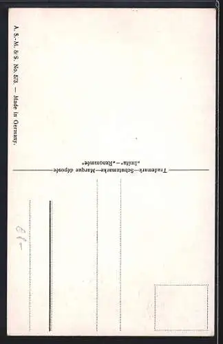 Ölgemälde-Imitations-AK Imita / A.S.-M. Leipzig Nr. 573: Junge Frau mit Flechtzöpfen