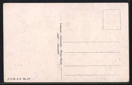 Ölgemälde-Imitations-AK Imita / A.S.-M. Leipzig Nr. 637: Herbstlandschaft mit Bäumen