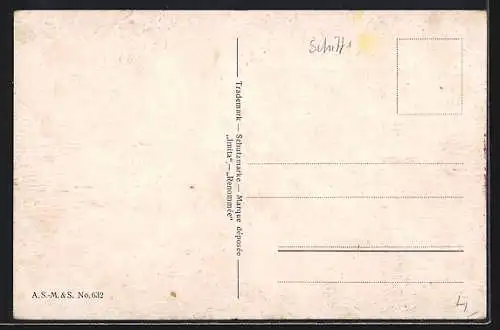 Ölgemälde-Imitations-AK Imita / A.S.-M. Leipzig Nr. 632: Segelschiff auf hoher See