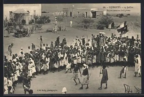 AK Djibouti, 14 Juillet - Réjouissances indigènes, Volksfest