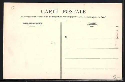 AK La Ferté-Alais, Villa de la Tourelle et paysage hivernal
