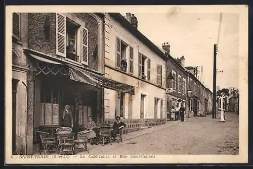 AK Saint-Vrain, Le Café-Tabac et Rue Saint-Caprais