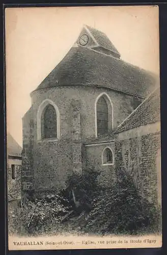 AK Vauhallan, Église, vue prise de la Route d`Igny