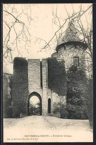 AK Bruyères-le-Châtel, Entrée du château