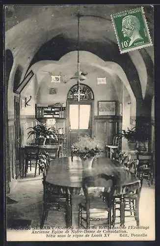 AK Senart, Intérieur du Restaurant de l`Ermitage, ancienne église de Notre-Dame de Consolation