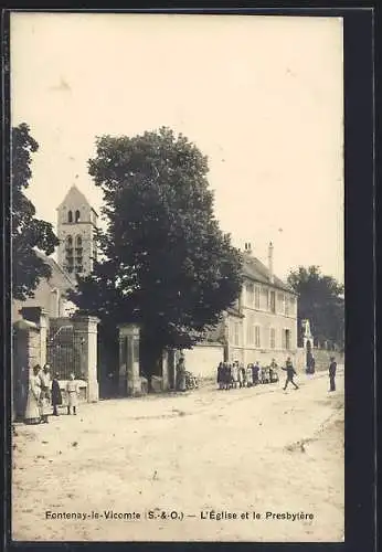 AK Fontenay-le-Vicomte, L`Église et le Presbytère