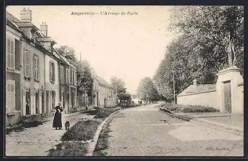 AK Angerville, L`Avenue de Paris