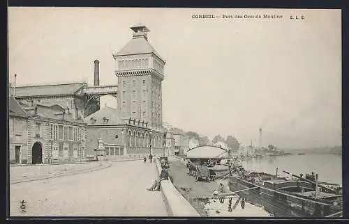 AK Corbeil, Port des Grands Moulins et quais animés