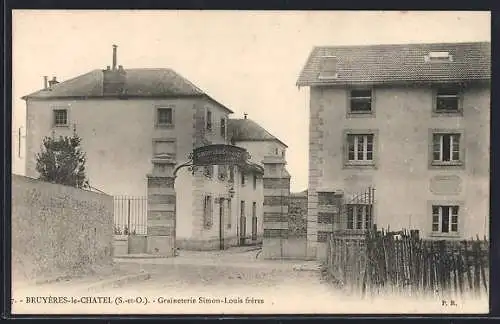 AK Bruyères-le-Châtel, Graineterie Simon-Louis frères