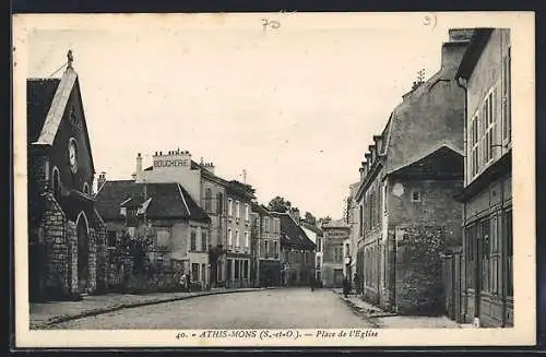 AK Athis-Mons, Place de l`Église