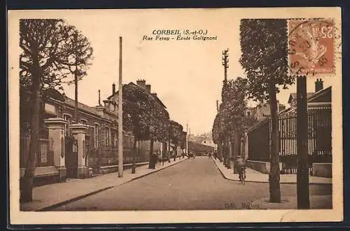 AK Corbeil, Rue Feray, École Galignani