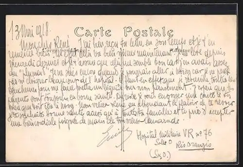 AK Ris-Orangis, L`Hôtel de Ville et la rue de Paris