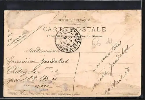 AK Étampes, Place St. Gilles avec bâtiments historiques et enseignes commercantes