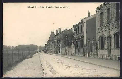 AK Draveil, Villa Draveil, Rue de Juvisy