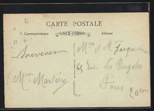 AK Perray-Vaucluse, Pont sur l`Orge traversant la Propriété de Vaucluse