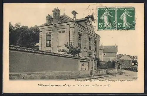 AK Villemoisson-sur-Orge, La Mairie et les Écoles