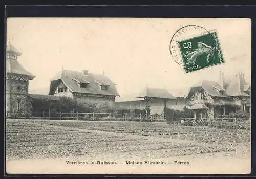 AK Verrières-le-Buisson, Maison Vilmorin et ferme