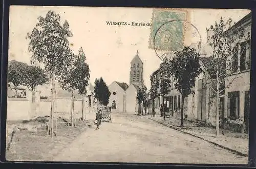 AK Wissous, Entrée du bourg avec l`église au fond