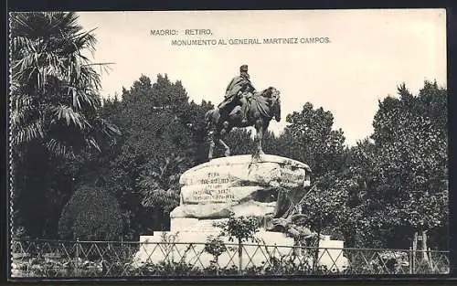 AK Madrid, Retiro, Monumento al General Martinez Campos