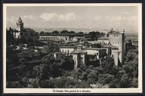 AK Granada, Vista general de la Alhambra