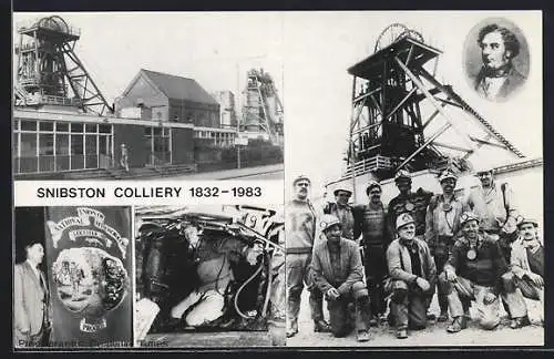 AK Snibston, The Colliery, Miners during the last shift before closure 1983