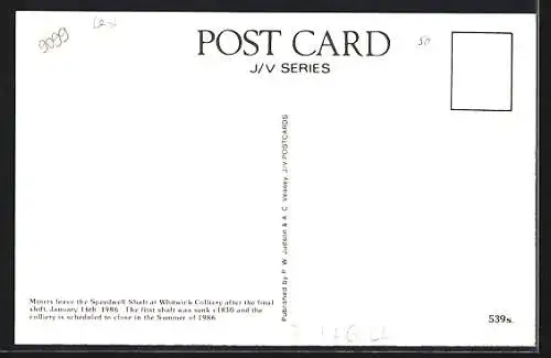 AK Whitwick, Miners before the last shift at Speedwell Shaft