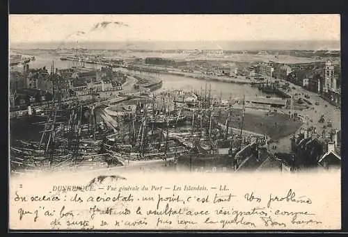 AK Dunkerque, Vue générale du Port