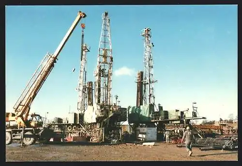 AK Asfordby, The Mine, Drilling of freeze holes around the downcast shaft