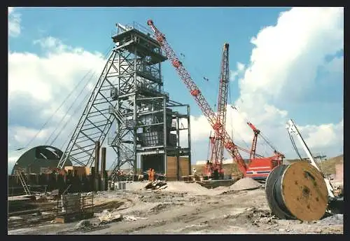 AK Asfordby, The Mine, Sinking of upcast headgear