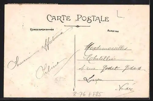 AK Les Sables d`Olonne, Vue générale du bassin à flot, les Parcs aux huitres