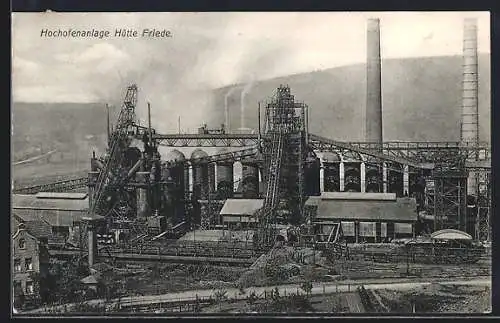 AK Nilvingen, Hochofenanlage Hütte Friede