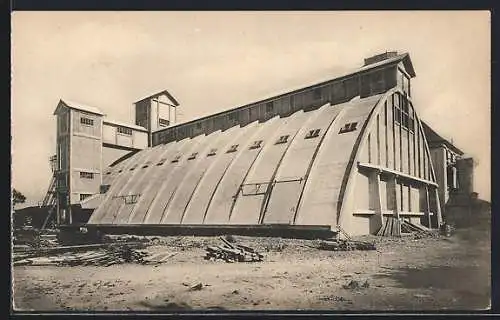 AK Wittelsheim /Mülhausen, Entreprise Monnoyer, Silo parabolique en béton pout les Mines Domaniales de Potasse d`Alsace